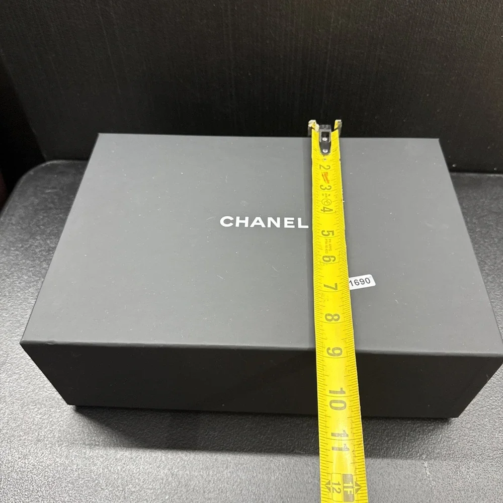 AUTHENTIC SIGNED CHANEL BLACK BOX (1690)